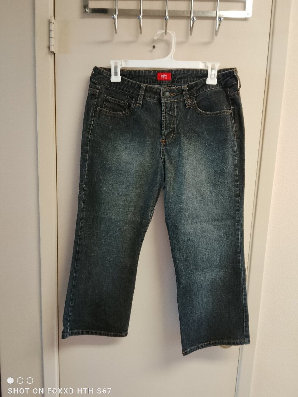 Women's Jrs Vintage Y2K Mossimo Denim Black Mid Rise Crop Jeans Size 11